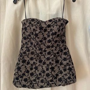 Co. Strapless Peplum Top